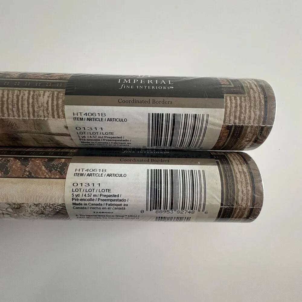 Wallpaper Border Imperial Fine Interiors Palm Tree 10 Yards #0123116 Prepasted